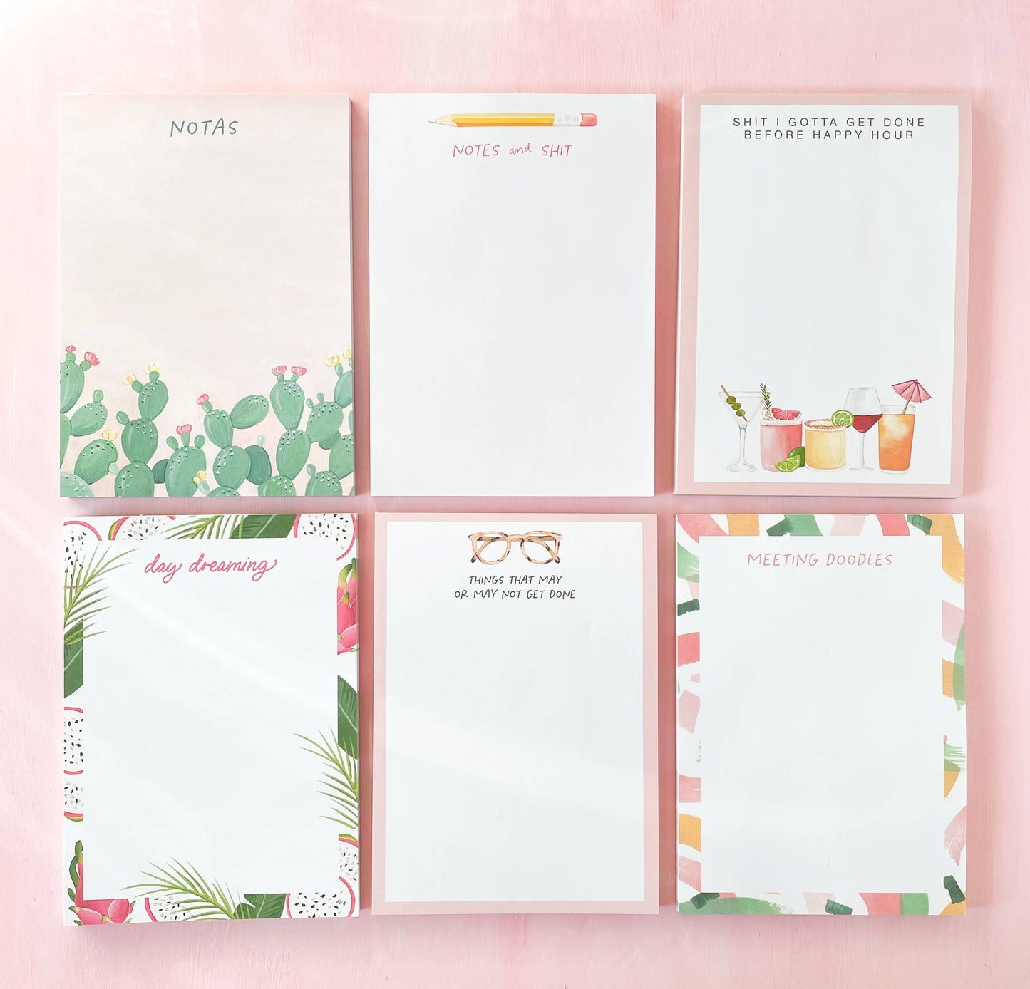 Notas Nopales Notepad | Spanish Desk Notepad