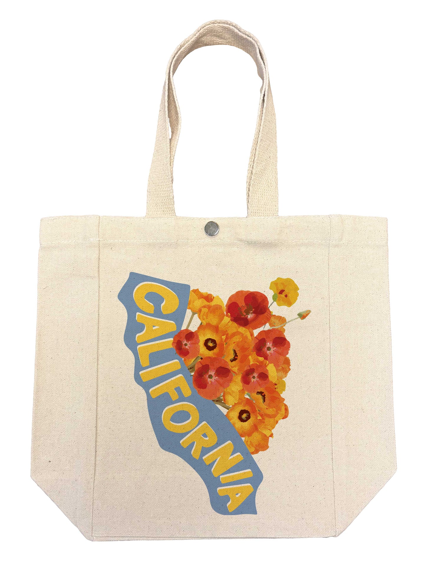 California Poppy State Outline Lunch Bag