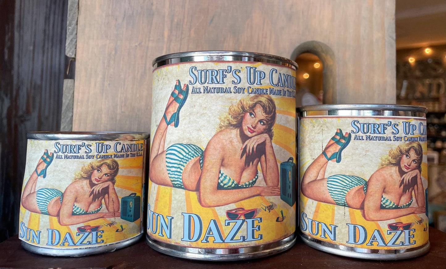 Sun Daze Paint Can Candle - Vintage Collection: 1/2 Pint (8oz)