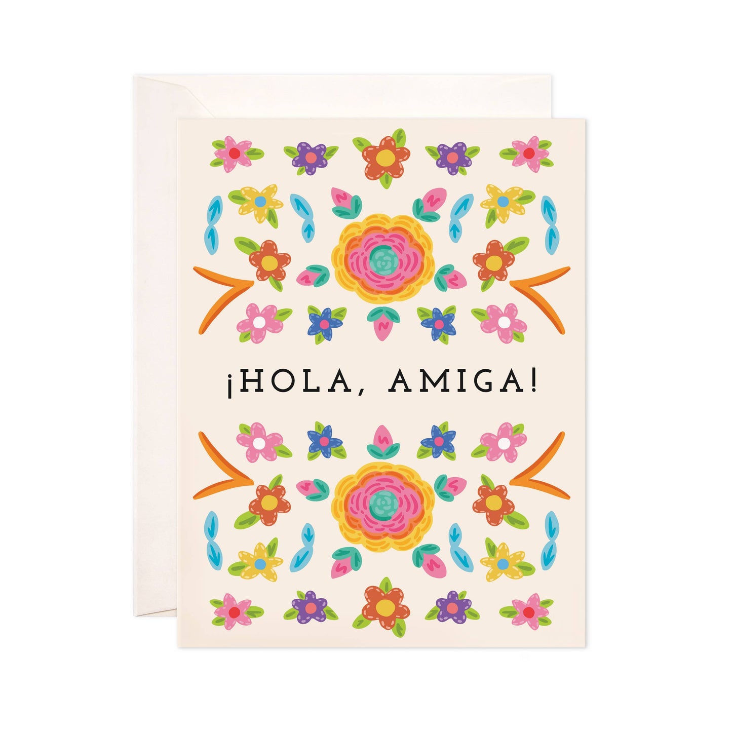 Hola Amiga Greeting Card - Spanish Love Card
