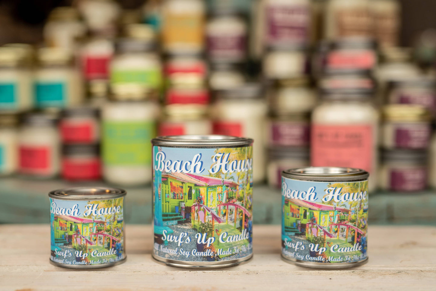 Beach House Paint Can Candle - Vintage Collection: 1/2 Pint (8oz)