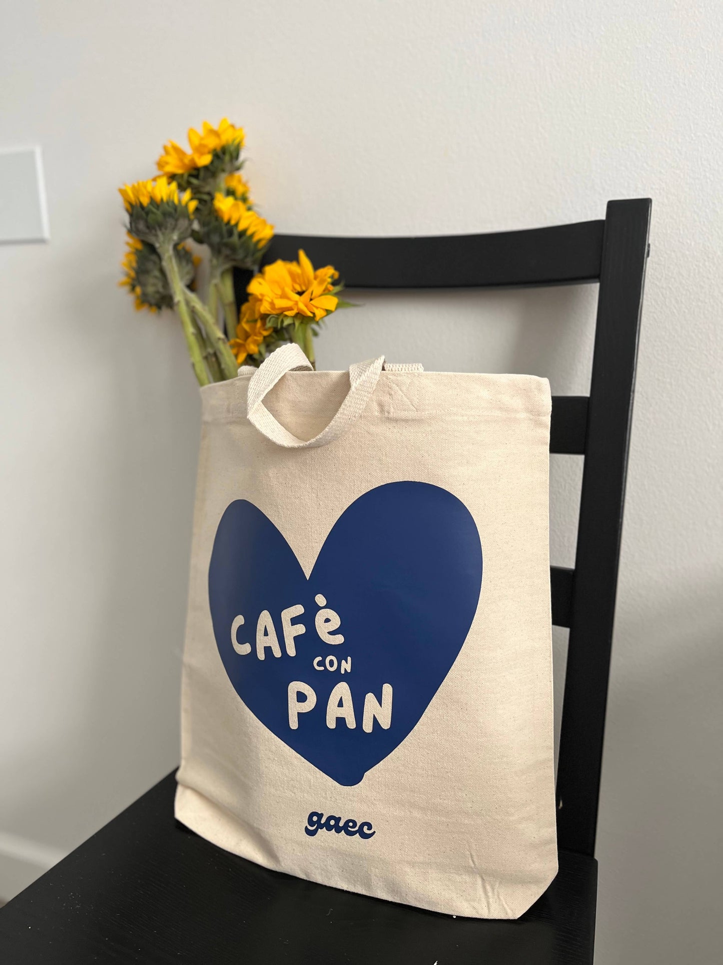 “Café con pan” heavy duty tote bag