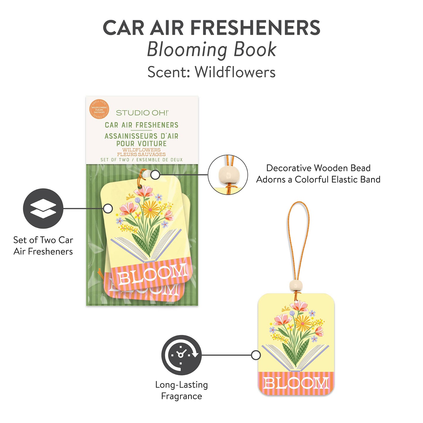 Blooming Book Car Air Freshener