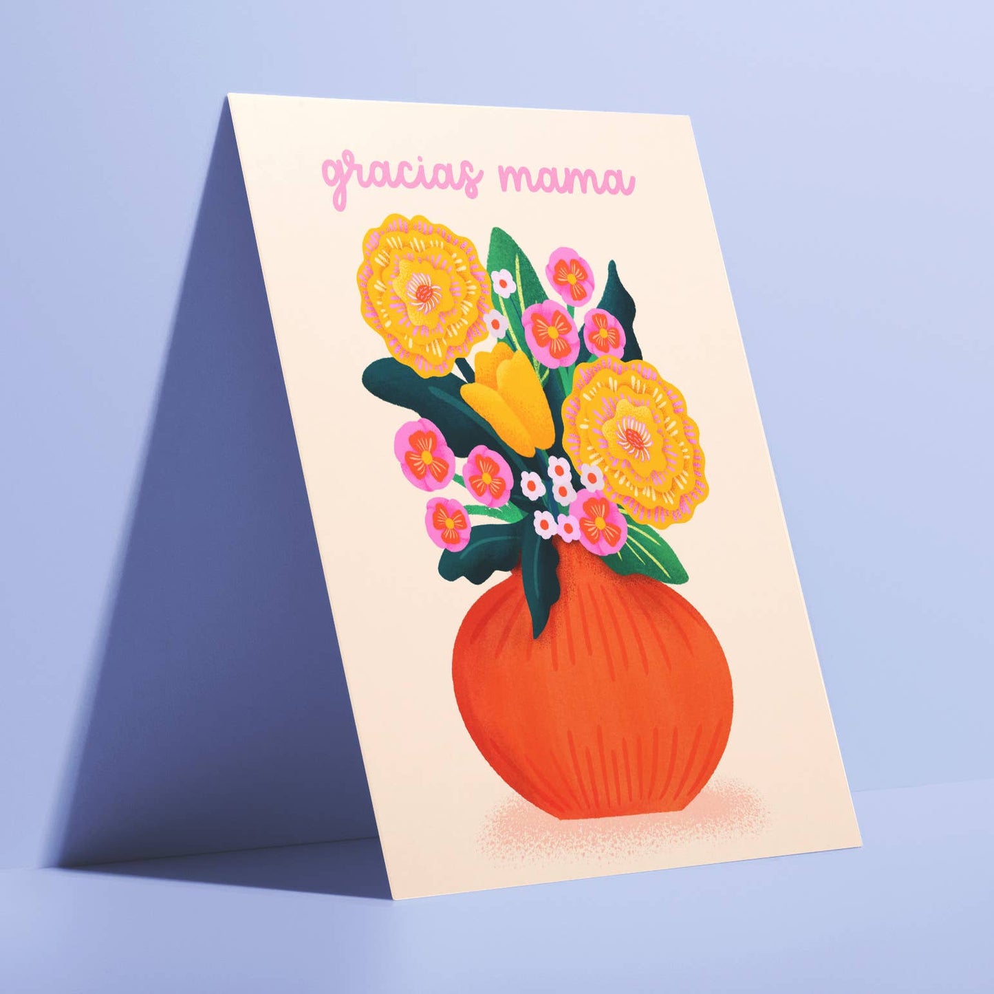 Gracias Mama Floral Spanish Mother's Day Greeting Card