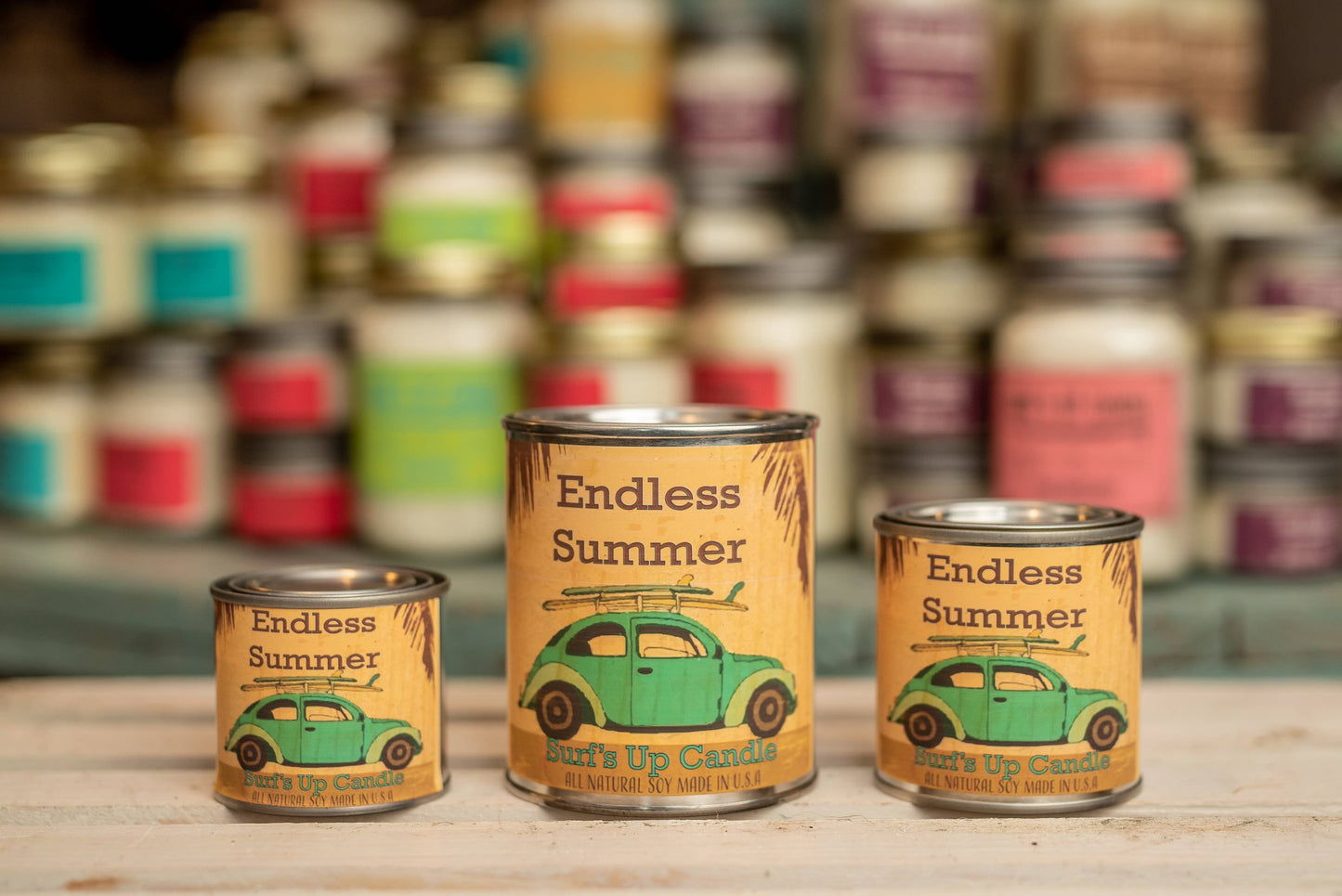 Endless Summer Paint Can Candle - Vintage Collection: 1/2 Pint (8oz)