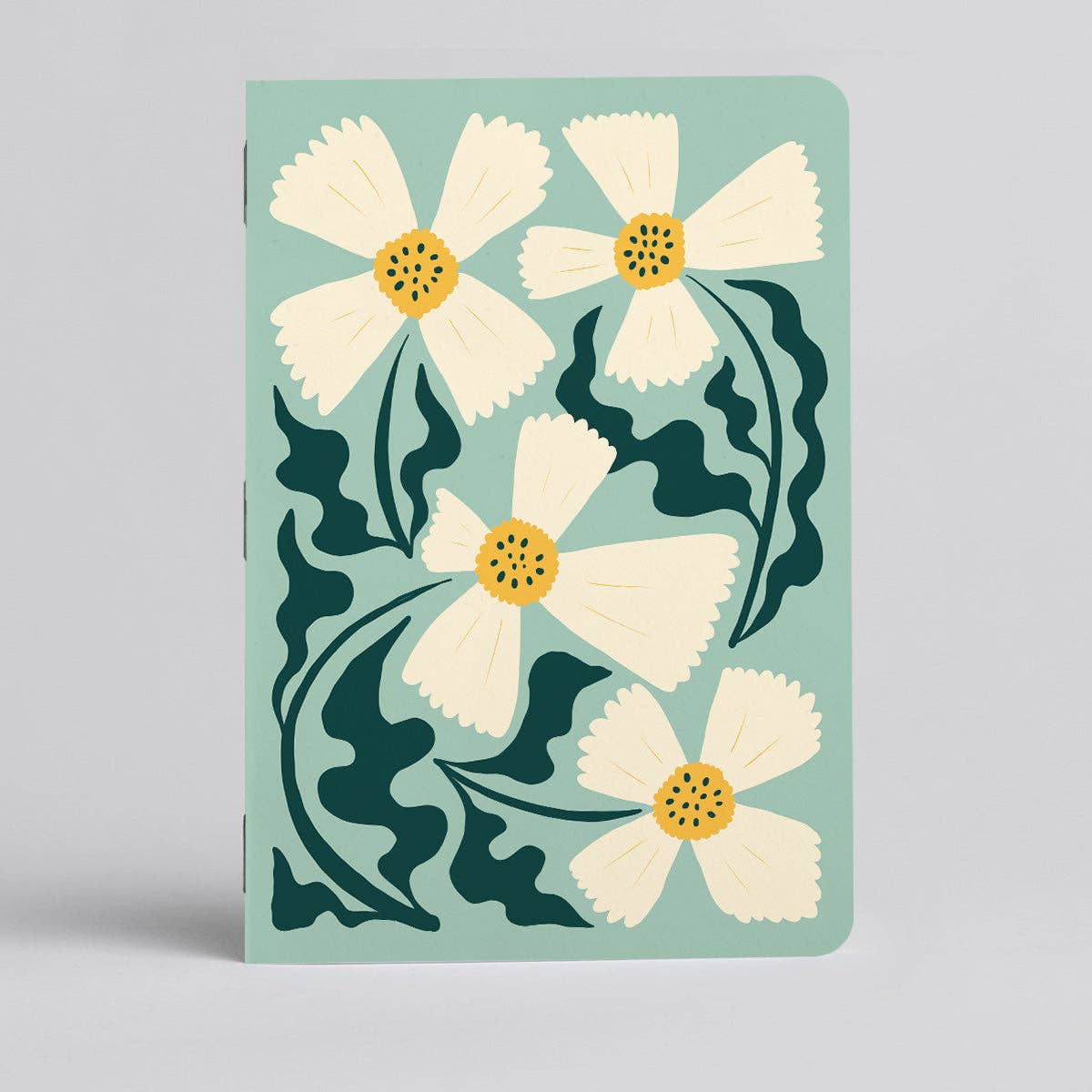 Spring Floral Notebook: Lined / 5x7 Single Pink