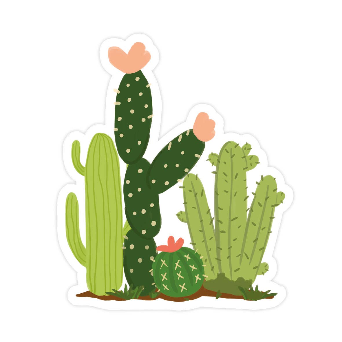 Cacti Field Vinyl Sticker: No packaging - sent loose