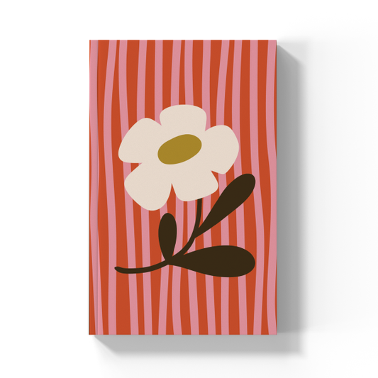 Daisy Stripes  Soft Touch Classic Layflat Notebook Journal