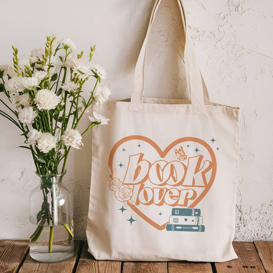 Book Lover Canvas Tote Bag