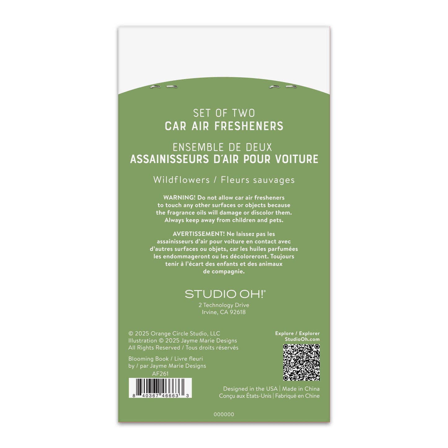 Blooming Book Car Air Freshener