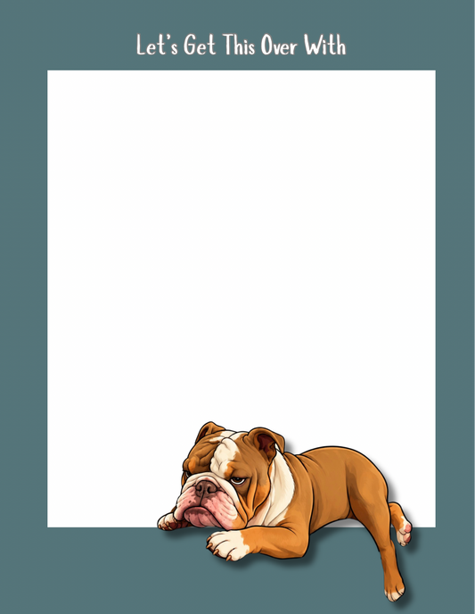 Grumpy Chubba Notepad