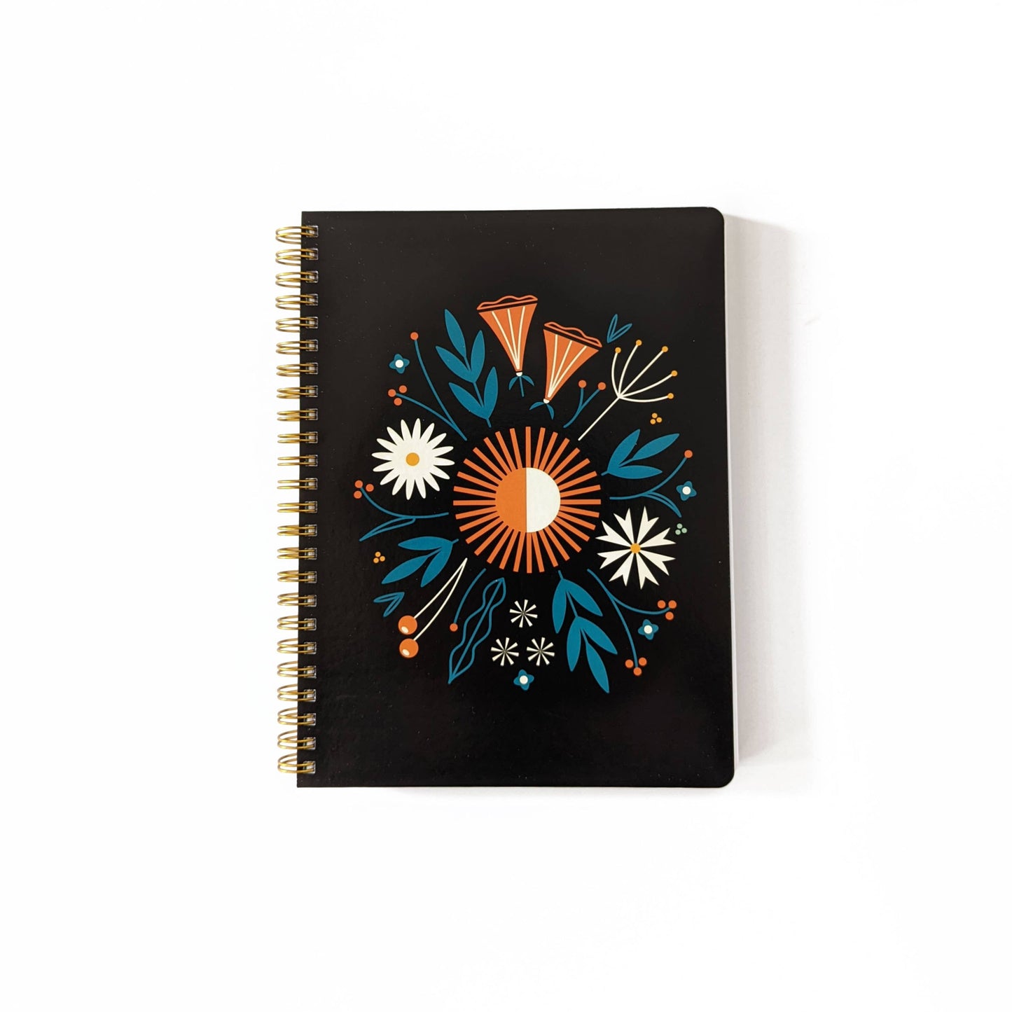 Folk Floral Spiral Notebook