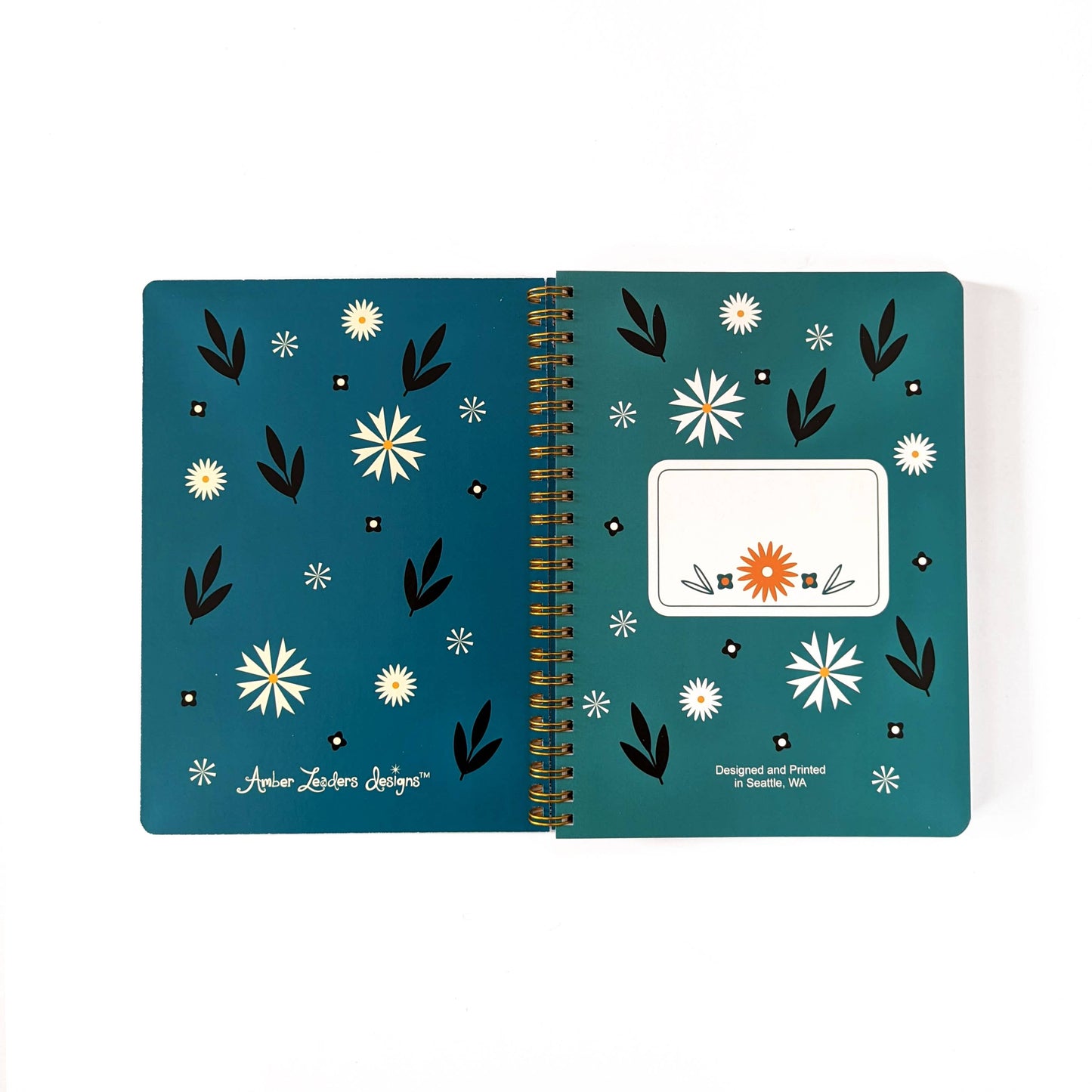 Folk Floral Spiral Notebook