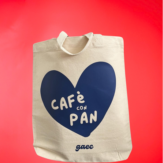 “Café con pan” heavy duty tote bag