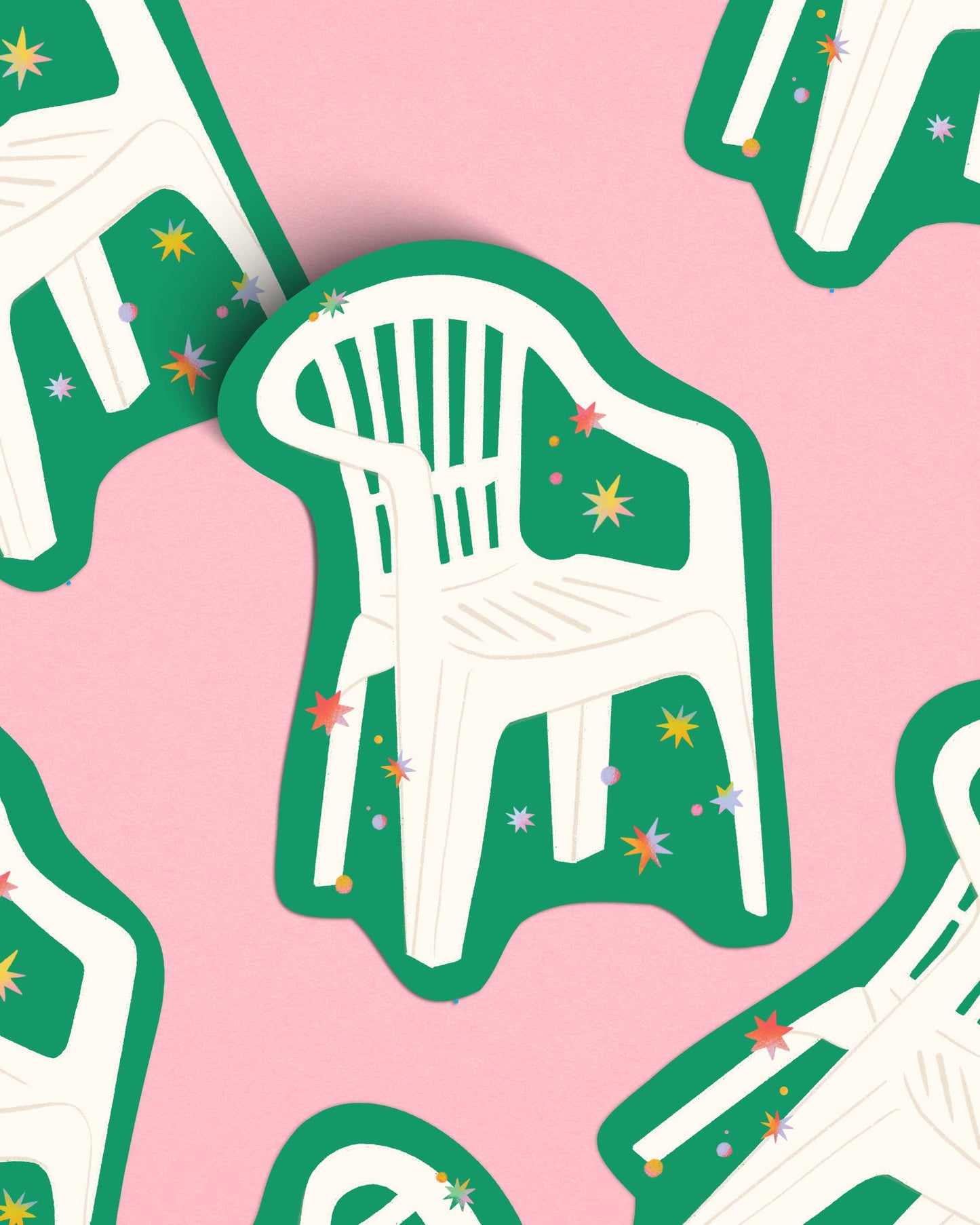 DtMF Chair Vinyl Sticker - Bad Bunny