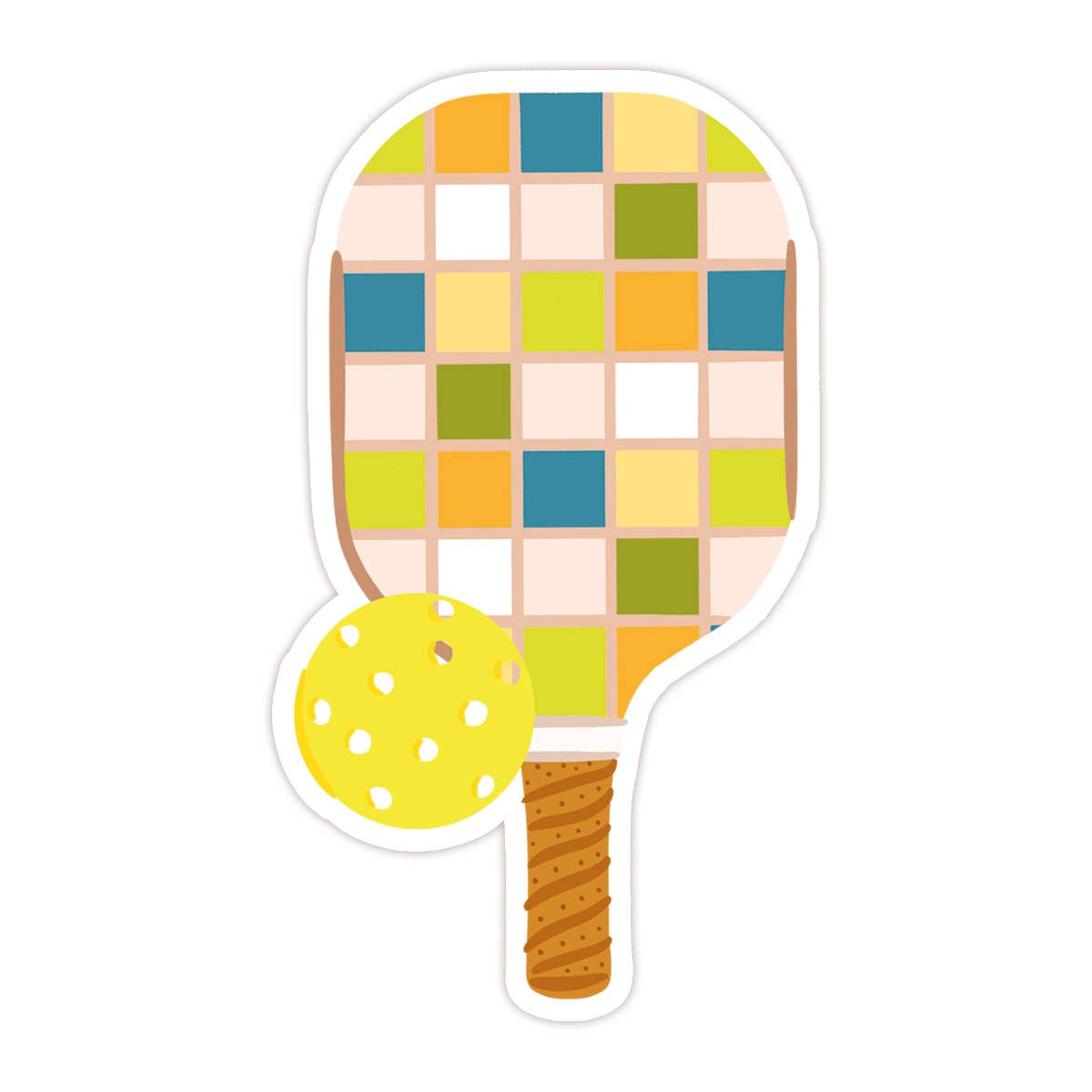 Pickleball Paddle Vinyl Sticker: No packaging - sent loose