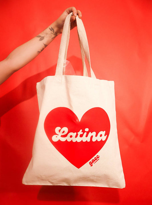 "Latina” heavy duty tote bag