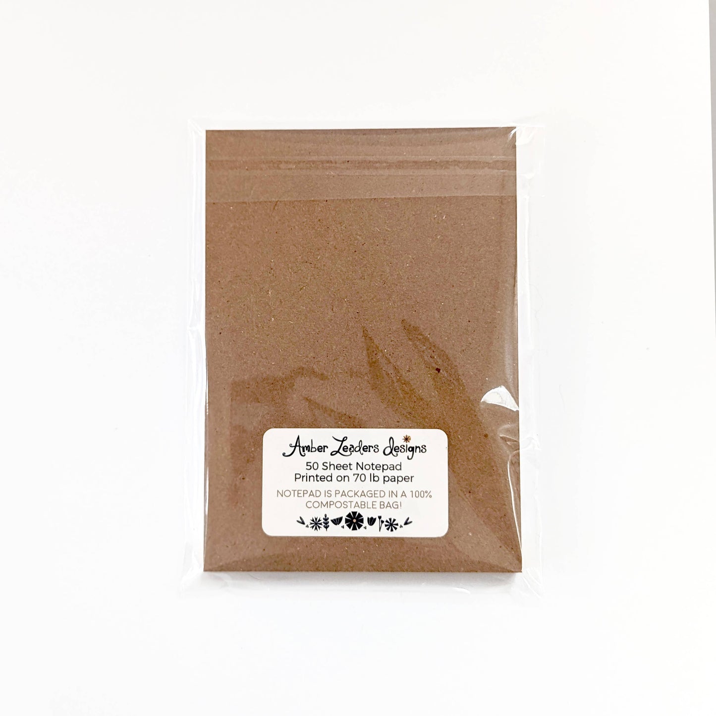 4 1/4 x 6 Notepad "Varied Thrush" in compostable sleeve