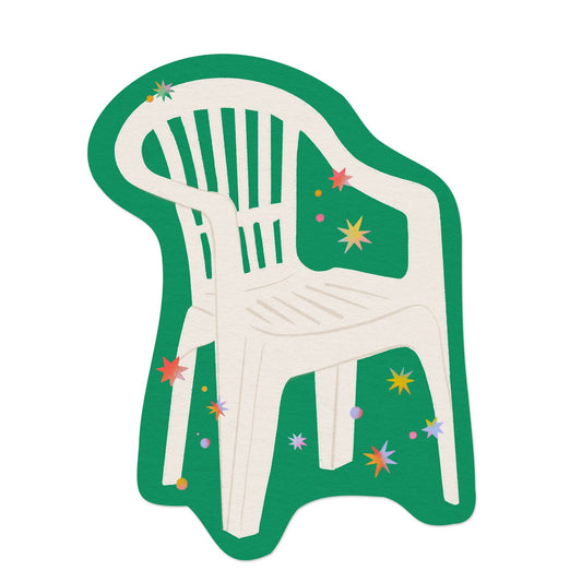 DtMF Chair Vinyl Sticker - Bad Bunny