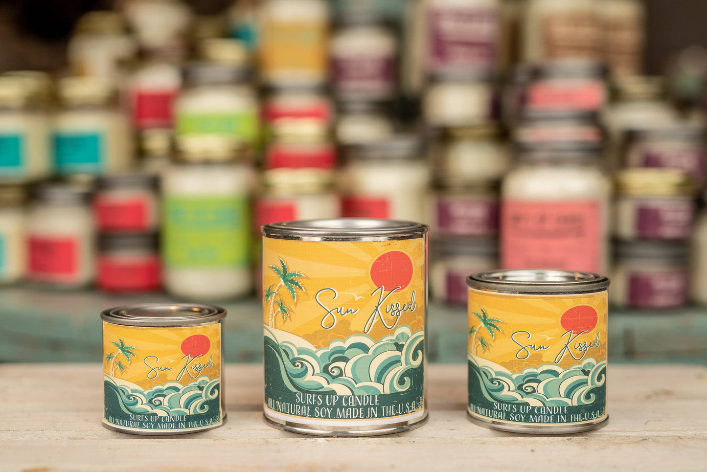 Sun Kissed Paint Can Candle - Vintage Collection: 1/2 Pint (8oz)
