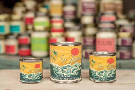 Sun Kissed Paint Can Candle - Vintage Collection: 1/2 Pint (8oz)