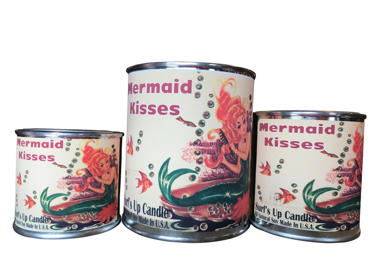 Mermaid Kisses Paint Can Candle - Vintage Collection: 1/2 Pint (8oz)