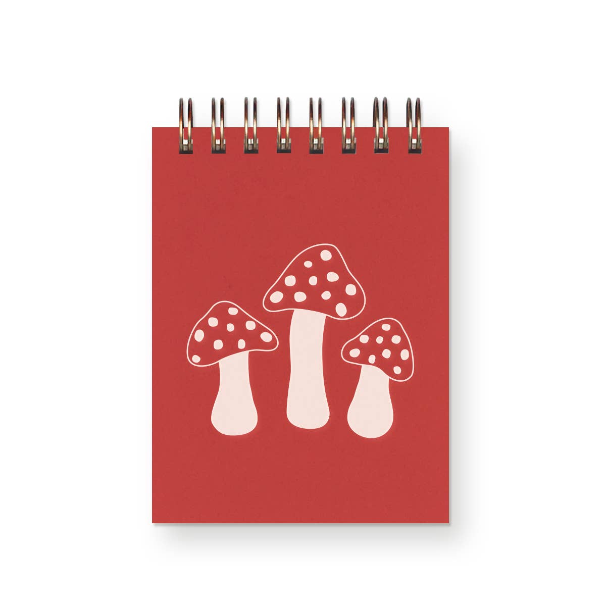 Mushroom Mini Jotter Notebook: Moss Cover | White Ink
