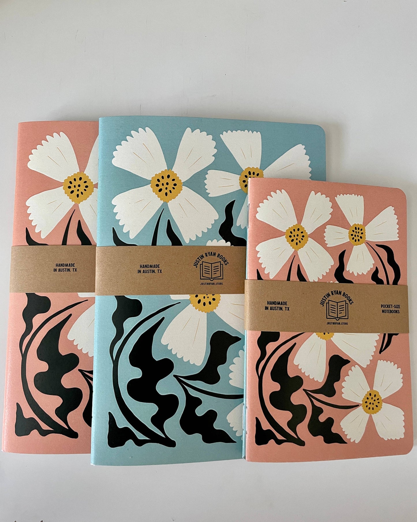 Spring Floral Notebook: Lined / 5x7 Single Pink