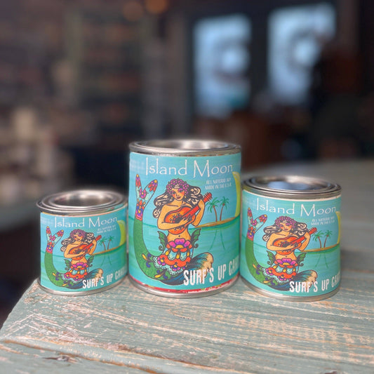 Island Moon Paint Can Candle - Vintage Collection: 1/2 Pint (8oz)