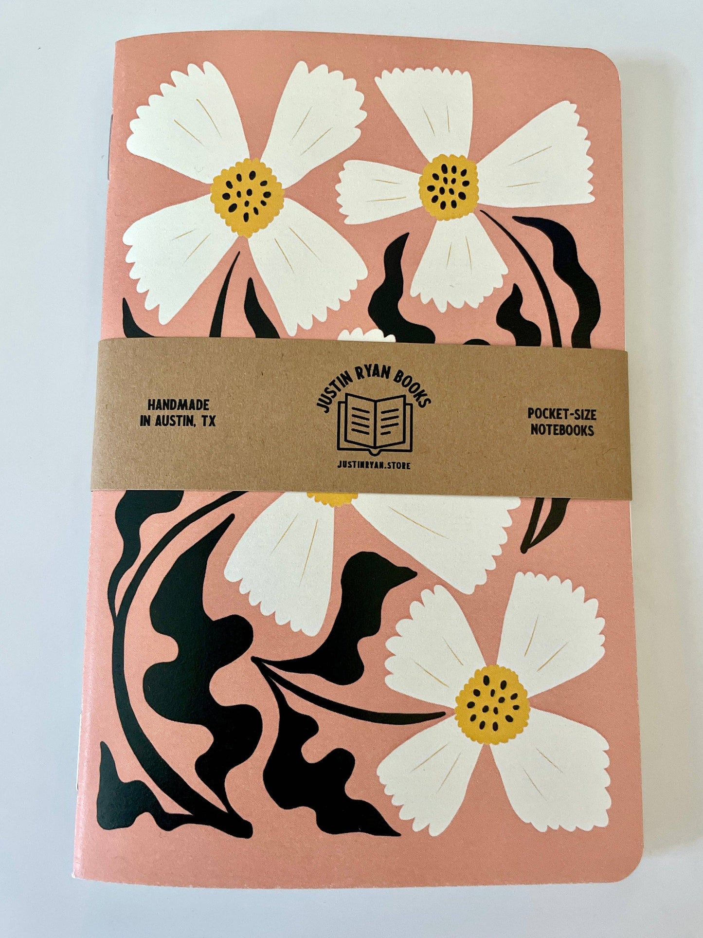 Spring Floral Notebook: Lined / 5x7 Single Pink