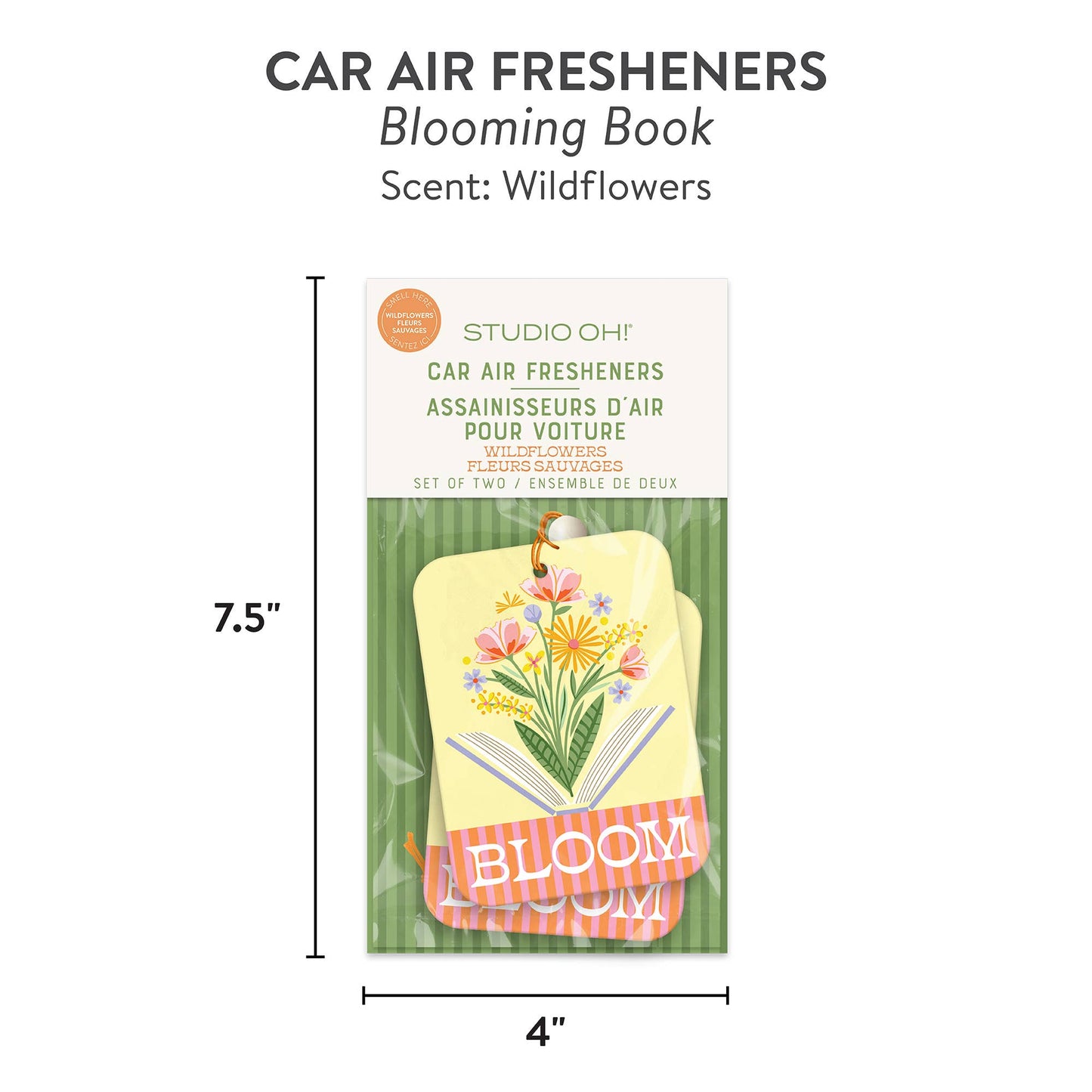Blooming Book Car Air Freshener
