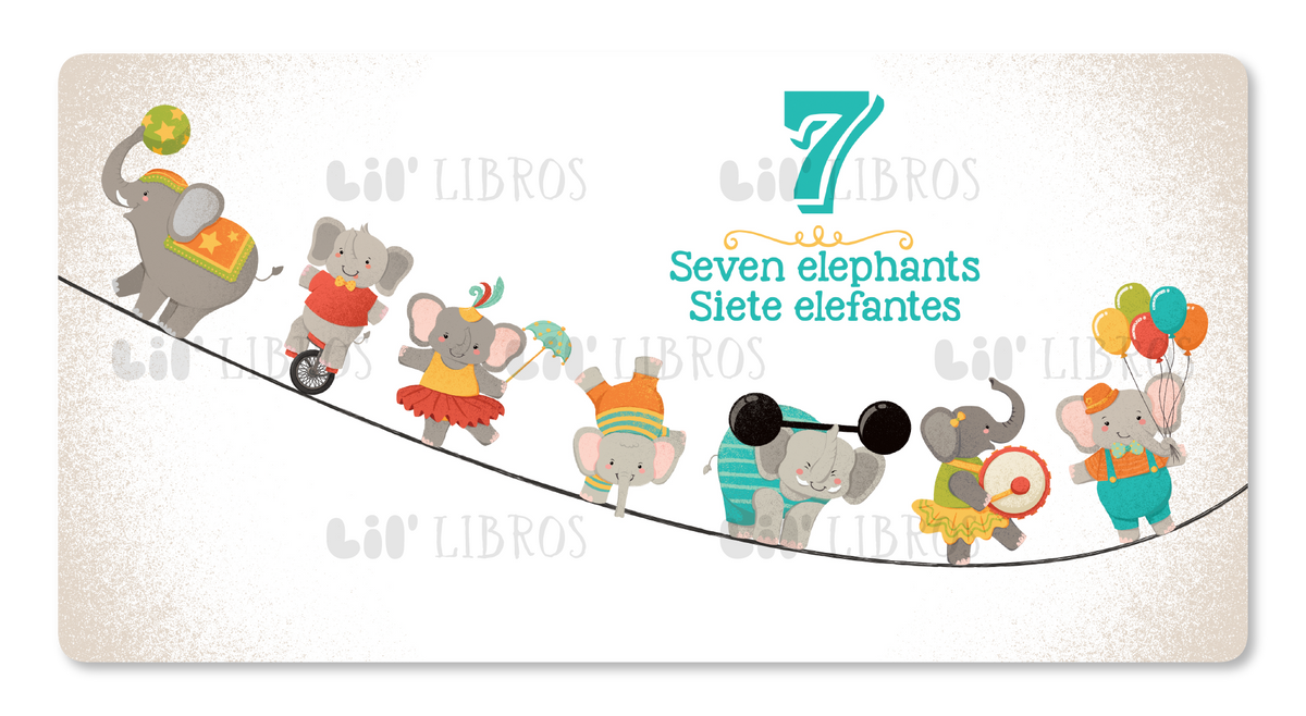 Un Elefante: Numbers / Números (Bilingual English and Spanish)