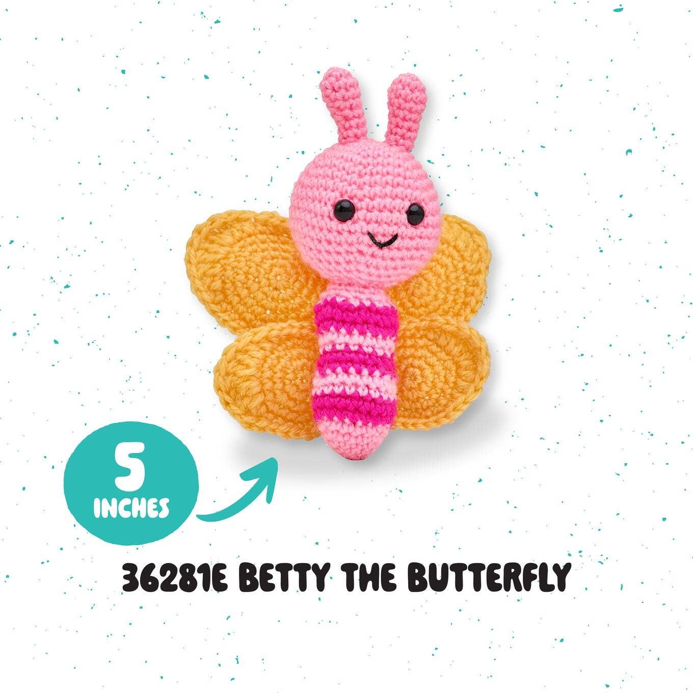 Bucilla ®  Amigurumi Crochet Kit - Betty the Butterfly 5"