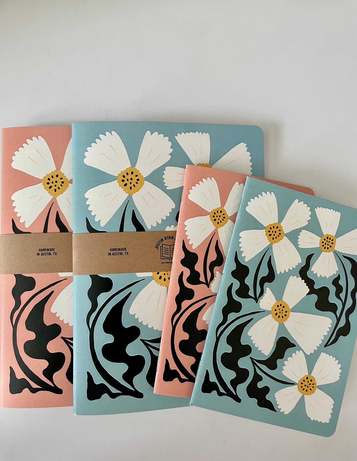 Spring Floral Notebook: Lined / 5x7 Single Pink