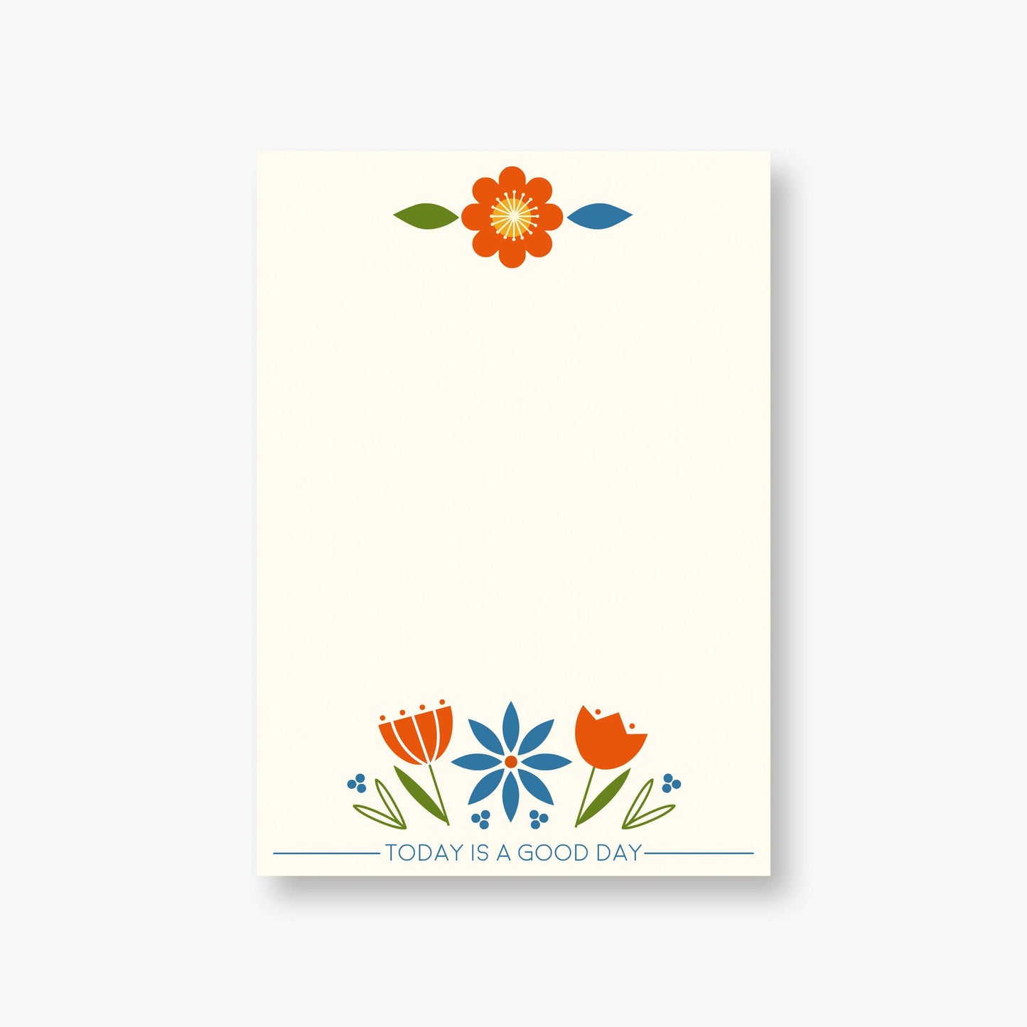 4 1/4 x 6 Notepad "Today Is a Good Day" compostable sleeve
