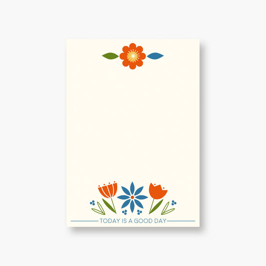 4 1/4 x 6 Notepad "Today Is a Good Day" compostable sleeve