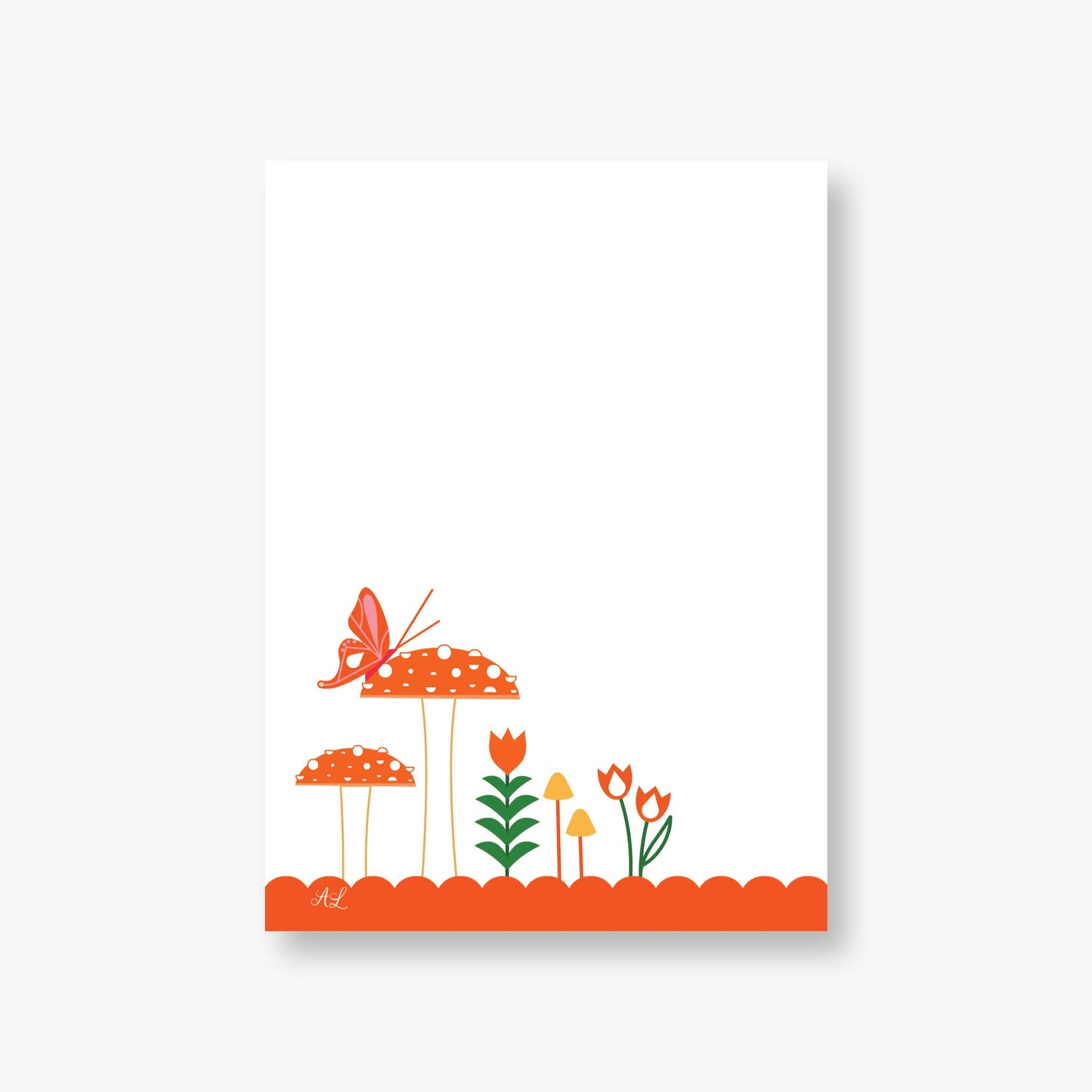 4 1/4 x 6 Notepad "Mushroom" in a compostable sleeve  (Copy)