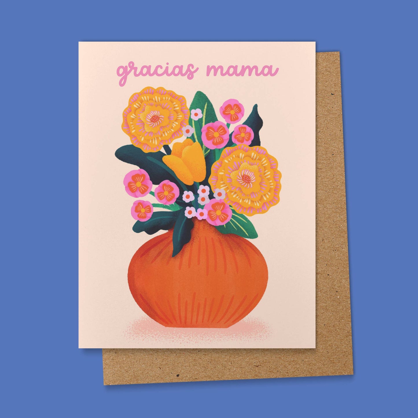 Gracias Mama Floral Spanish Mother's Day Greeting Card