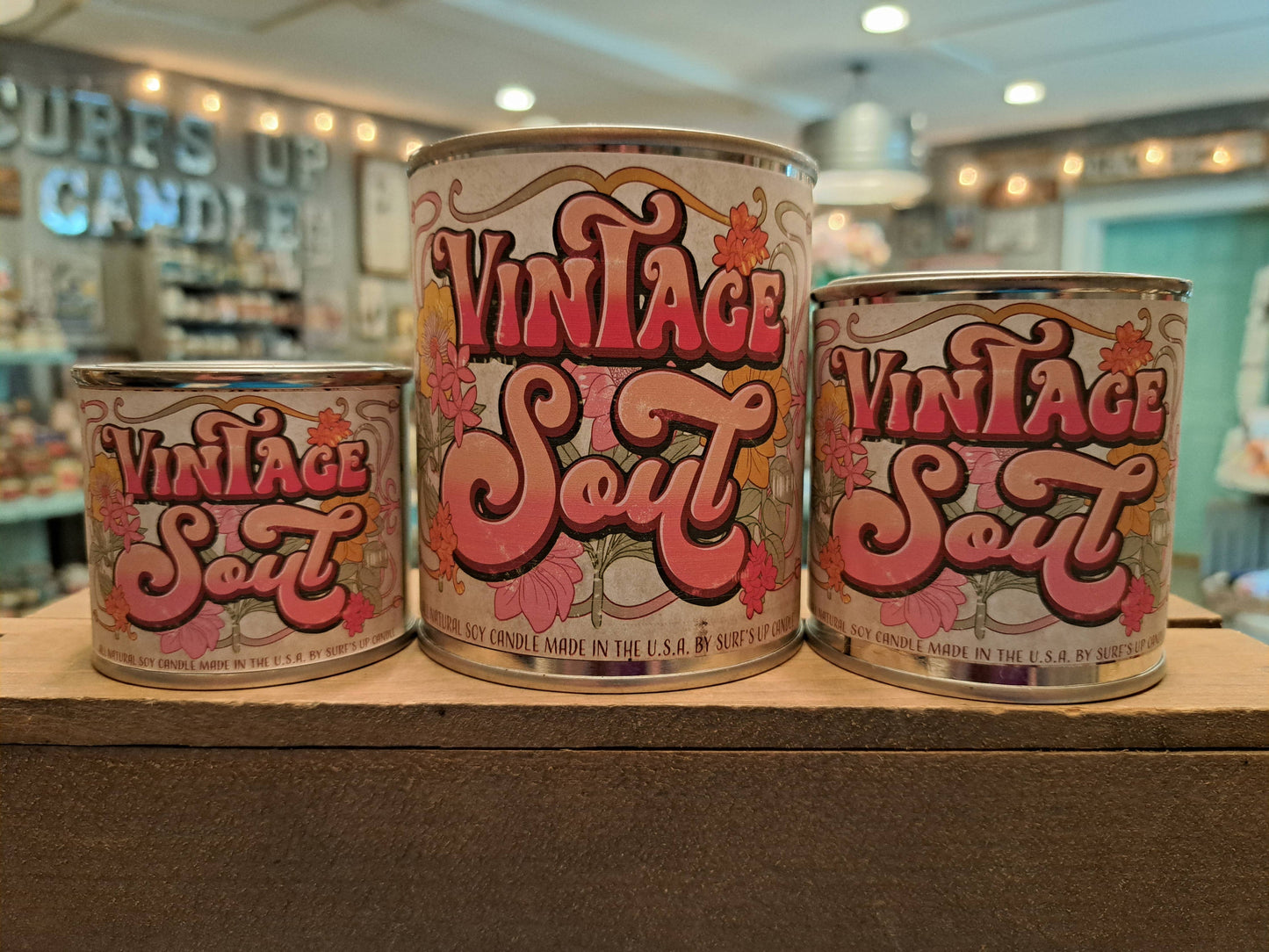 Vintage Soul Paint Can Candle - Vintage Collection: 1/2 Pint (8oz)